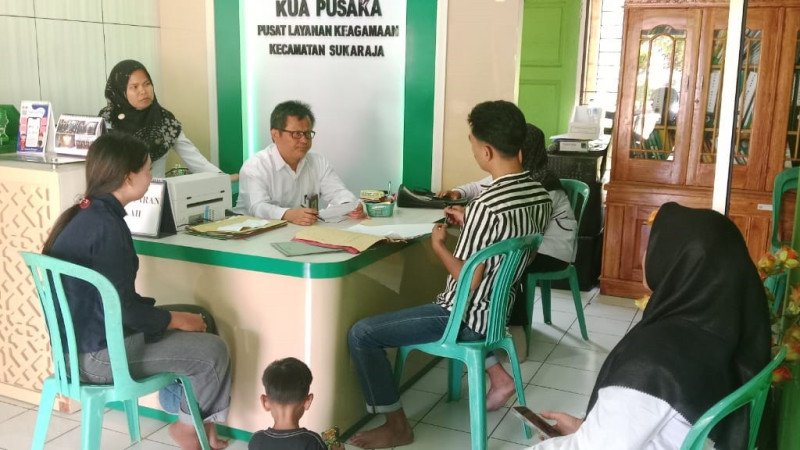 Kepala KUA Kecamatan Sukaraja Ikut Andil dalam Gerakan Penghulu Sejuta Pengantin Siap Cegah Stunting