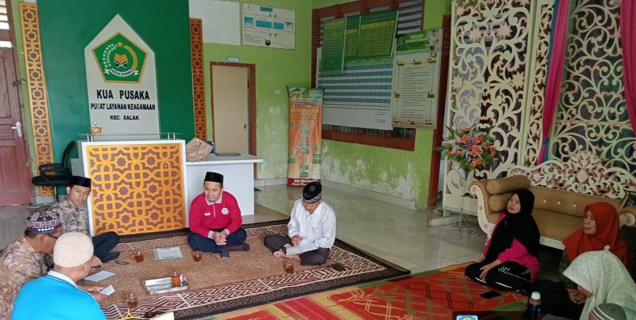 Kepala Kantor Urusan Agama Salak Gelar Rapat Susun Nota Kesepahaman dengan LPTQ Kecamatan