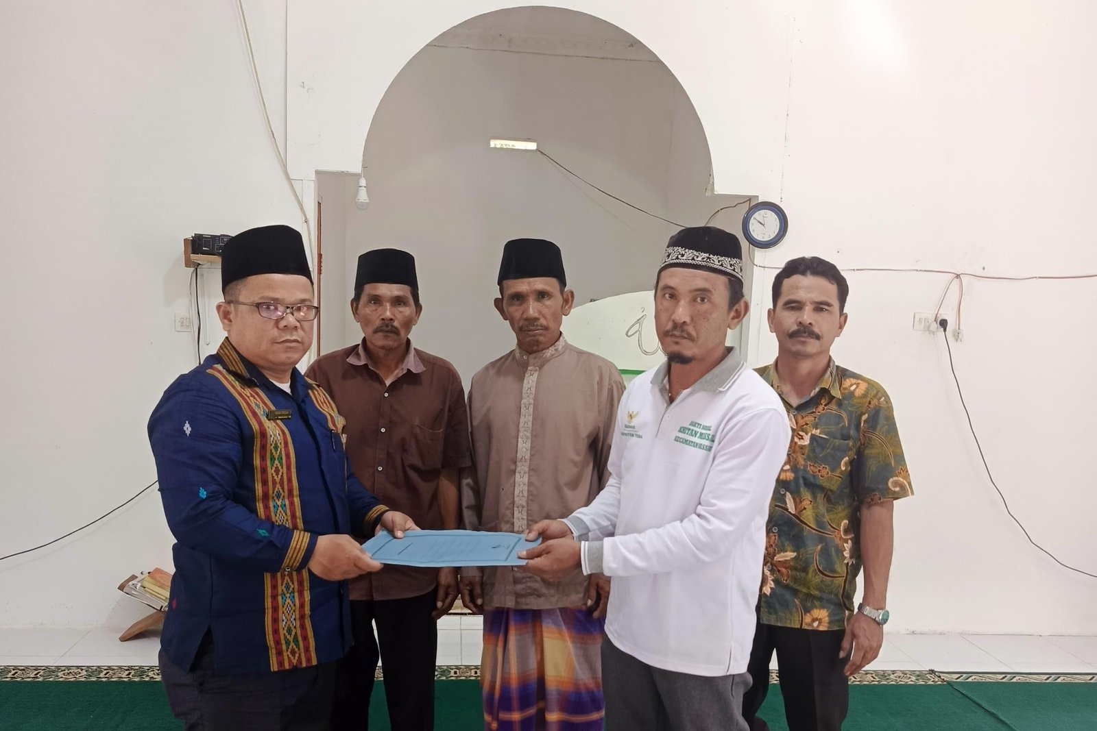 KUA Nassau Saksikan Penandatanganan AIW Masjid At-Taqwa, Tegaskan Komitmen Pelayanan Wakaf Berbasis Digital