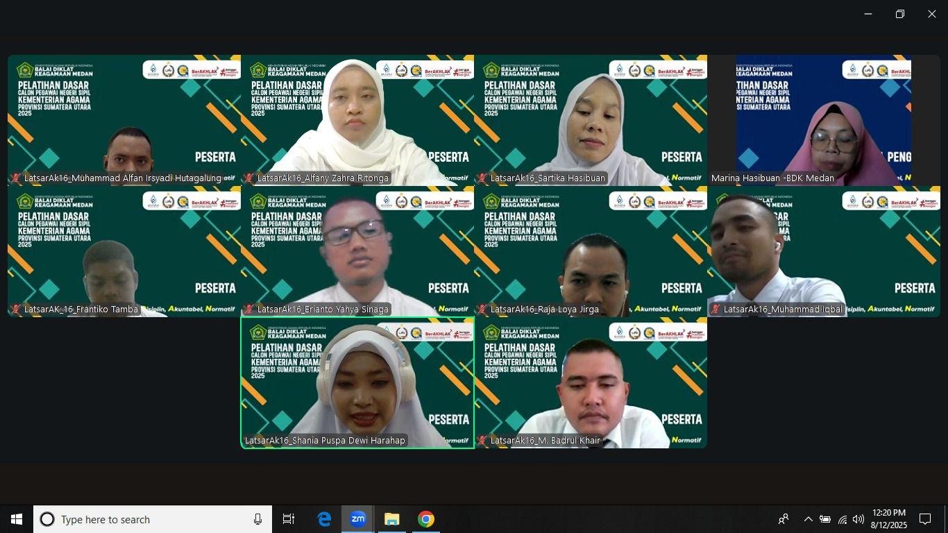 CPNS Penghulu Kemenag Batubara Ikuti Distance Learning Latsar Via Daring 