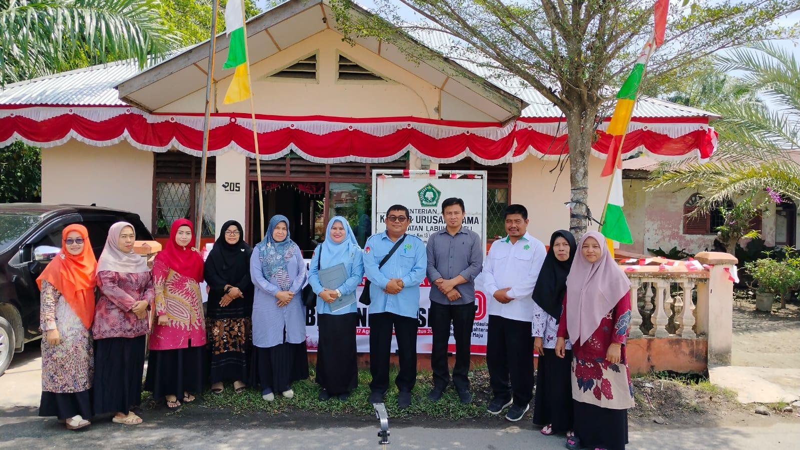 KUA Labuhan Deli Terima Kunjungan Tim Penilaian Kebersihan Kemenag Deli Serdang