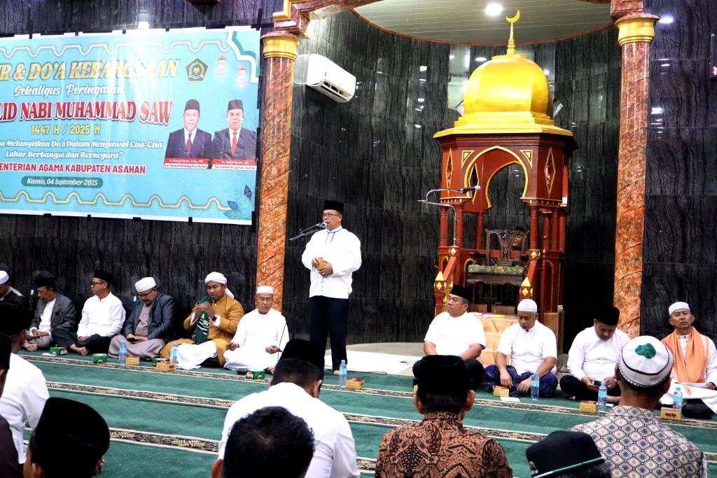 APRI dan KUA se-Kabupaten Asahan Ikuti Zikir dan Doa Kebangsaan di Masjid Raya Kisaran