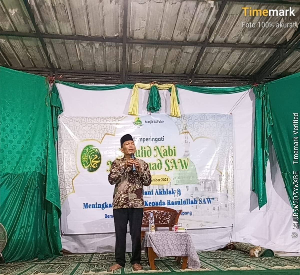 Hadiri Maulid Nabi, Ka. KUA Medan Helvetia Sampaikan Persatuan dan Kesatuan