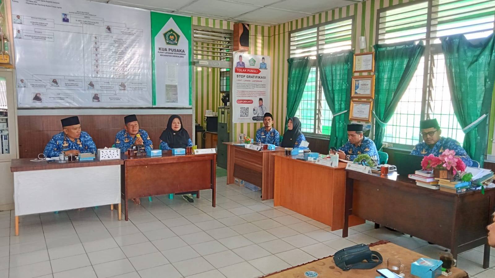 Jajaran KUA Sidikalang Laksanakan Rakor, Apresiasi Capaian Tugas dan Evaluasi Lanjutan