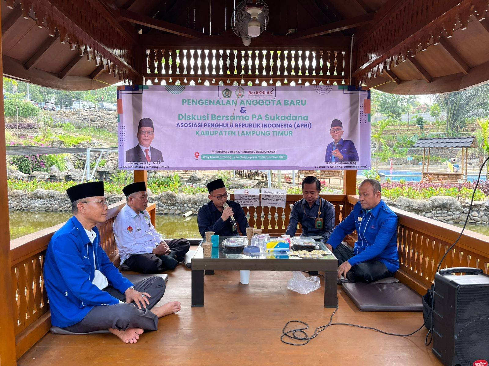 Perkenalan Anggota Baru PC APRI Lampung Timur Diperkaya dengan Diskusi Bersama Wakil Ketua Pengadilan Agama Sukadana