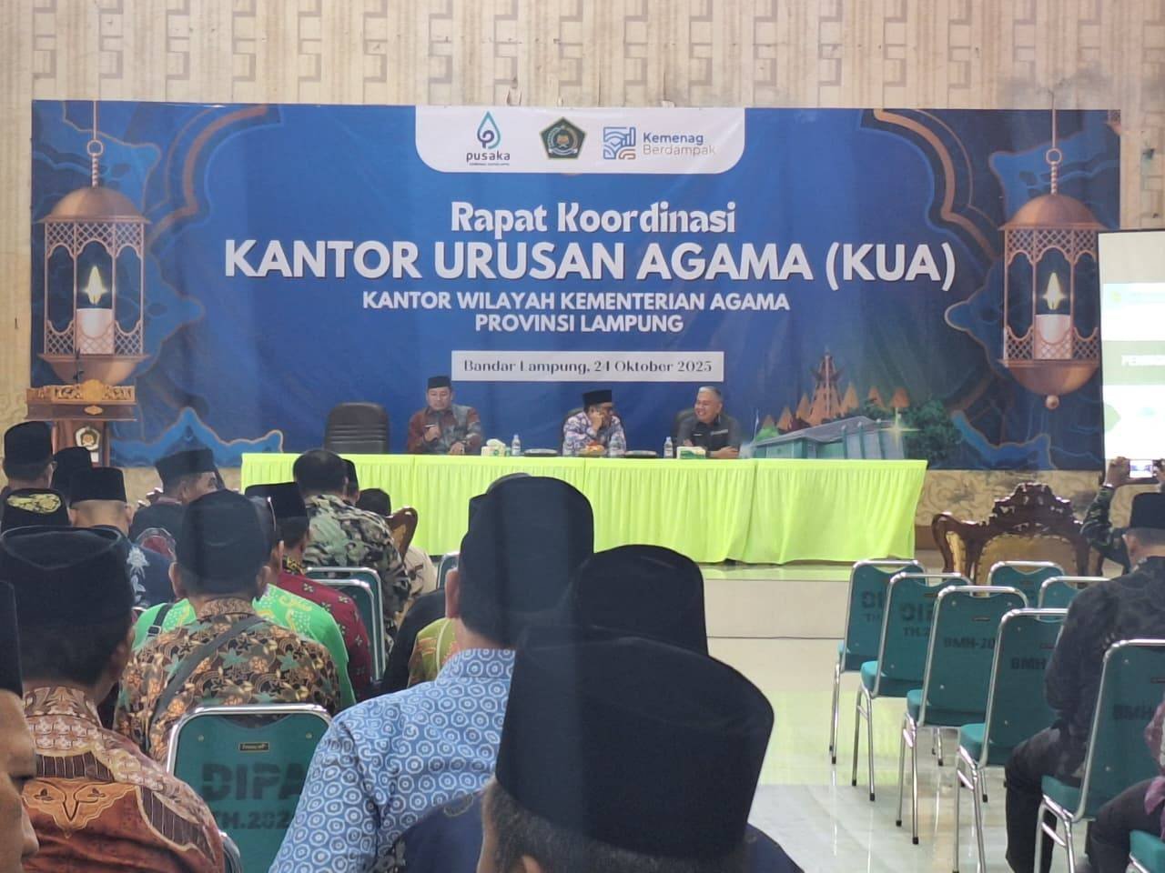 Kepala KUA Batanghari Hadiri Rakor KUA se-Lampung, Bahas Peningkatan Kualitas Layanan