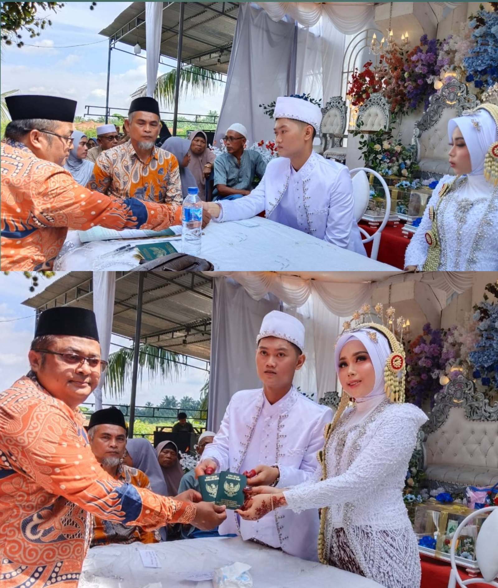 KUA Bosar Maligas Laksanakan Pernikahan di Nagori Mayang Huta Keramat sebagai Tawkil Wali 