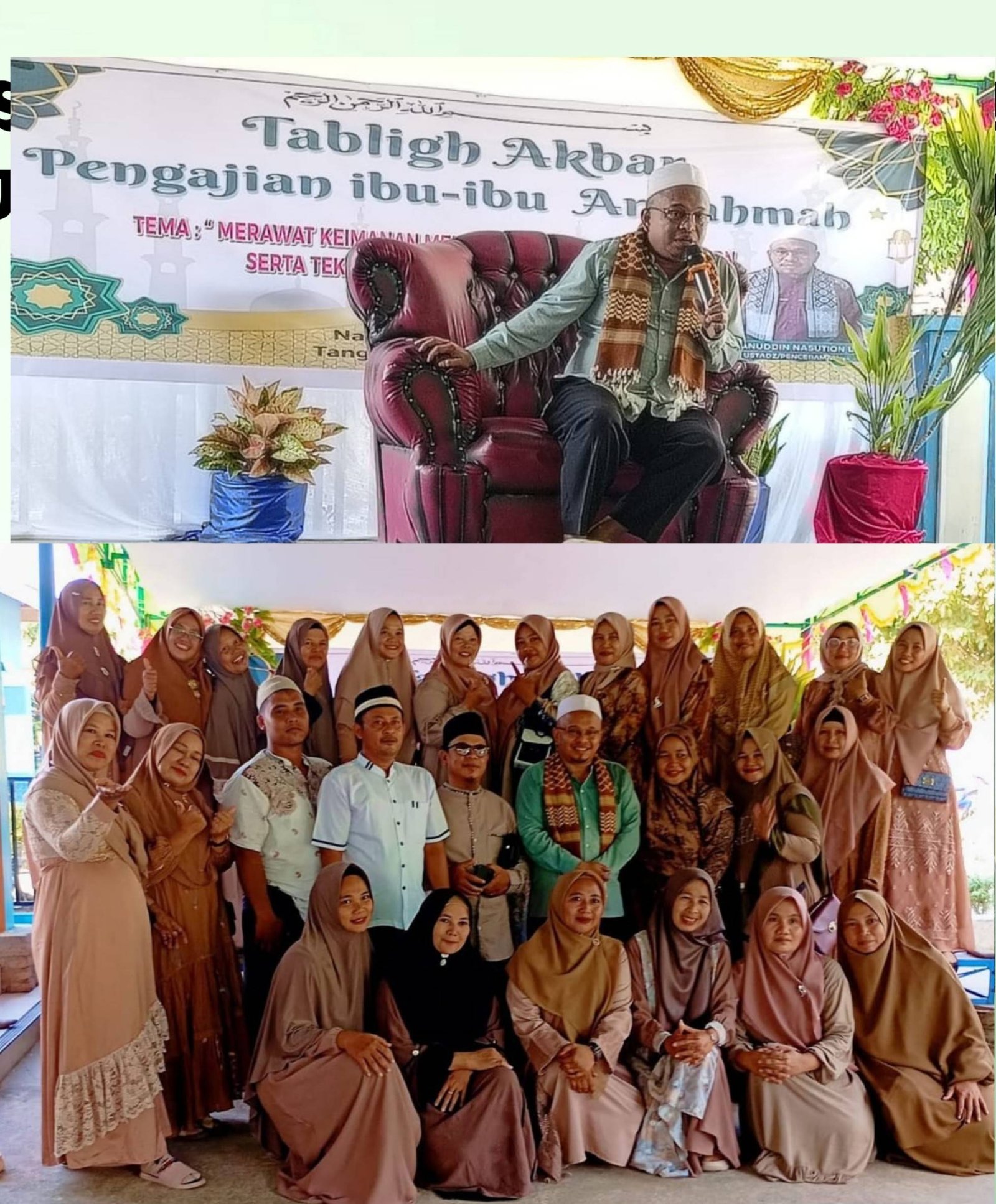 Staf KUA Bosar Maligas Ikuti Tabligh Akbar Majelis Ta’lim Arrahmah