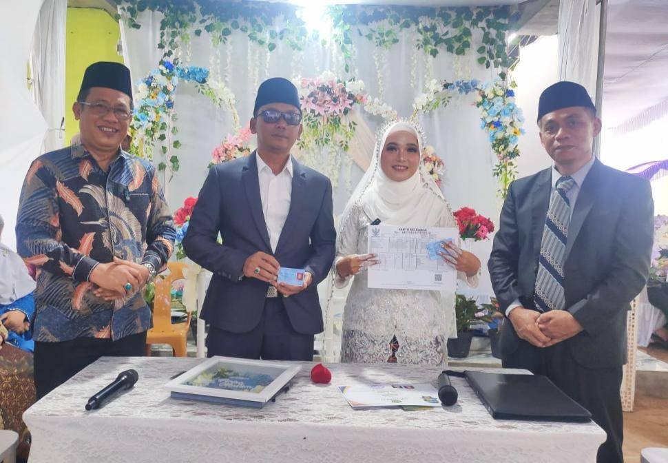 KUA Mataram Baru Turut Sukseskan Program Kado Nikah Terpana di Lampung Timur