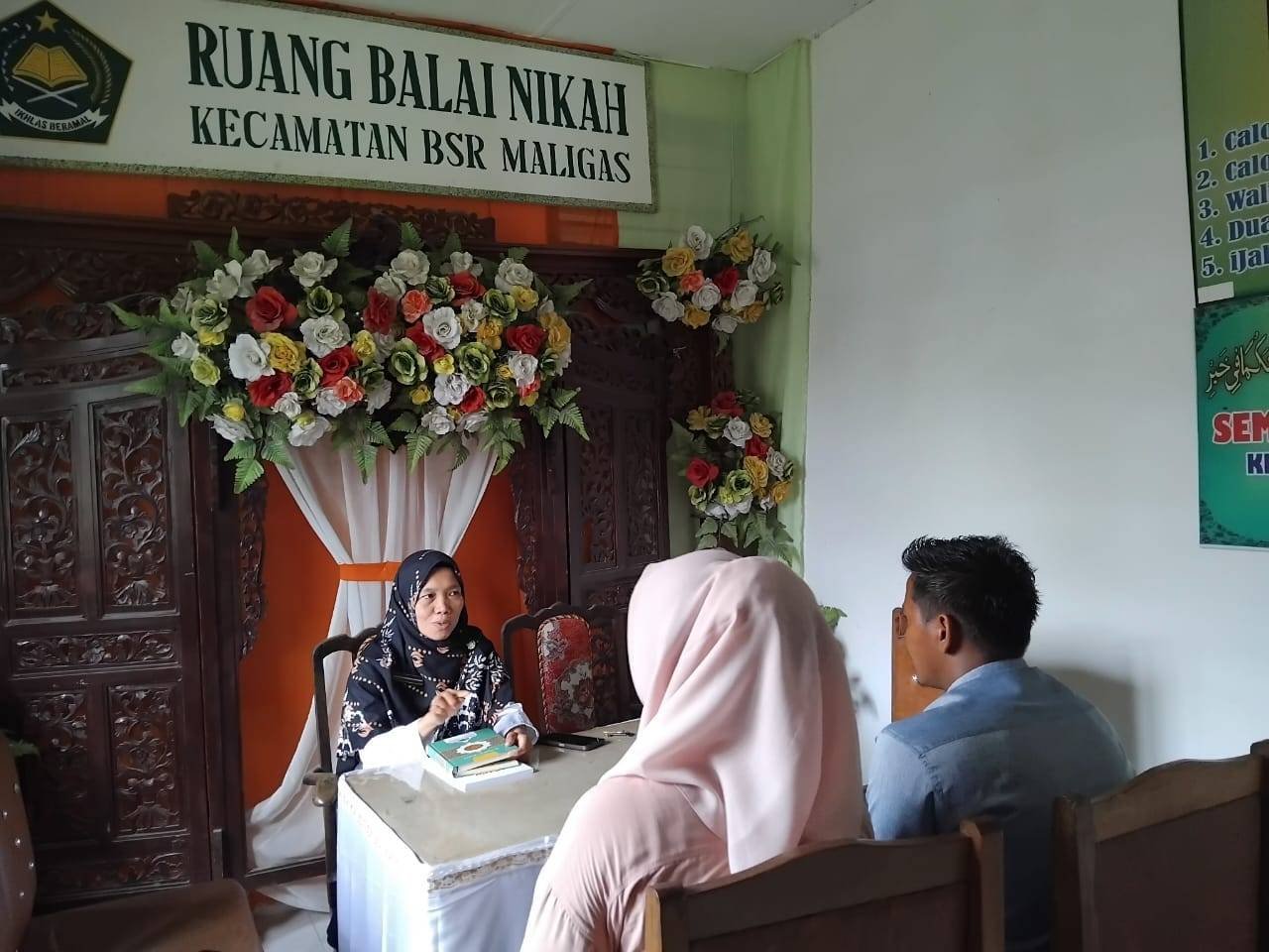PAI KUA Bosar Maligas Laksanakan Bimbingan Pra Nikah bagi Calon Pengantin