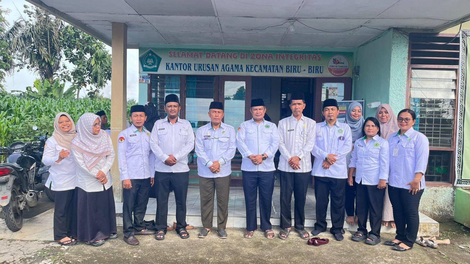 KUA Biru-Biru Jadi Tuan Rumah Monev Triwulan III Kemenag Deli Serdang