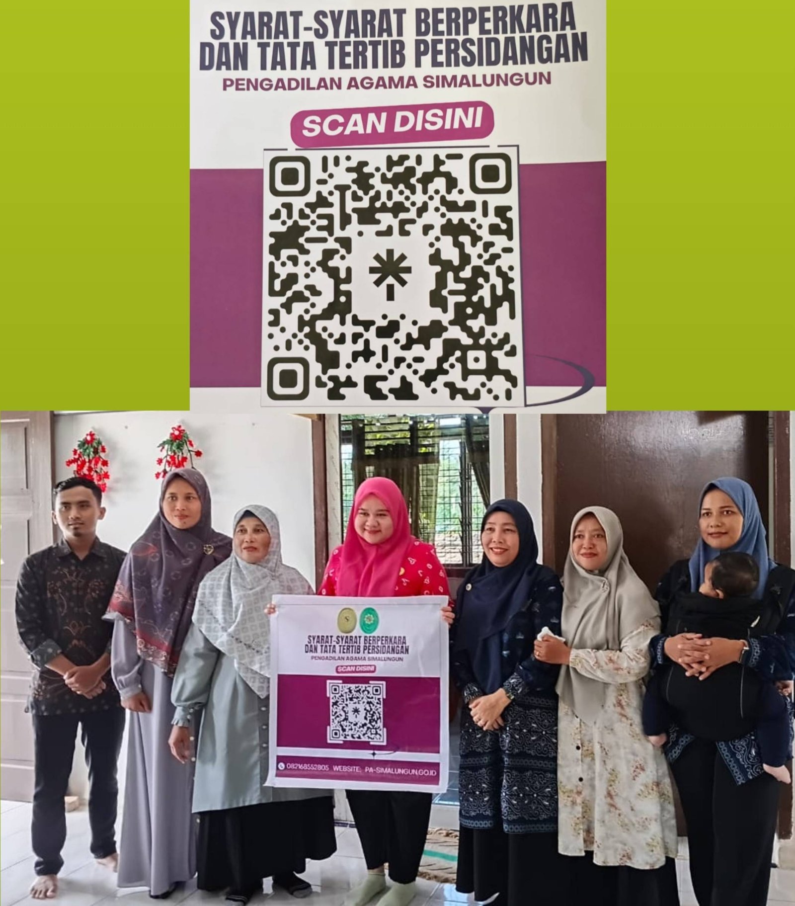 KUA Bosar Maligas Apresiasi PA Simalungun Sosialisasikan Syarat Berperkara Melalui Scan Barcode