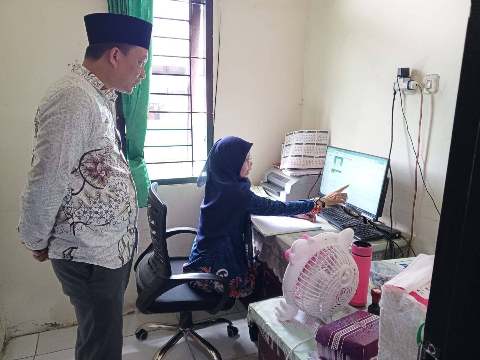 Kabid Bimas Islam Kaltim Tinjau KUA Sungai Pinang Kota Samarinda 