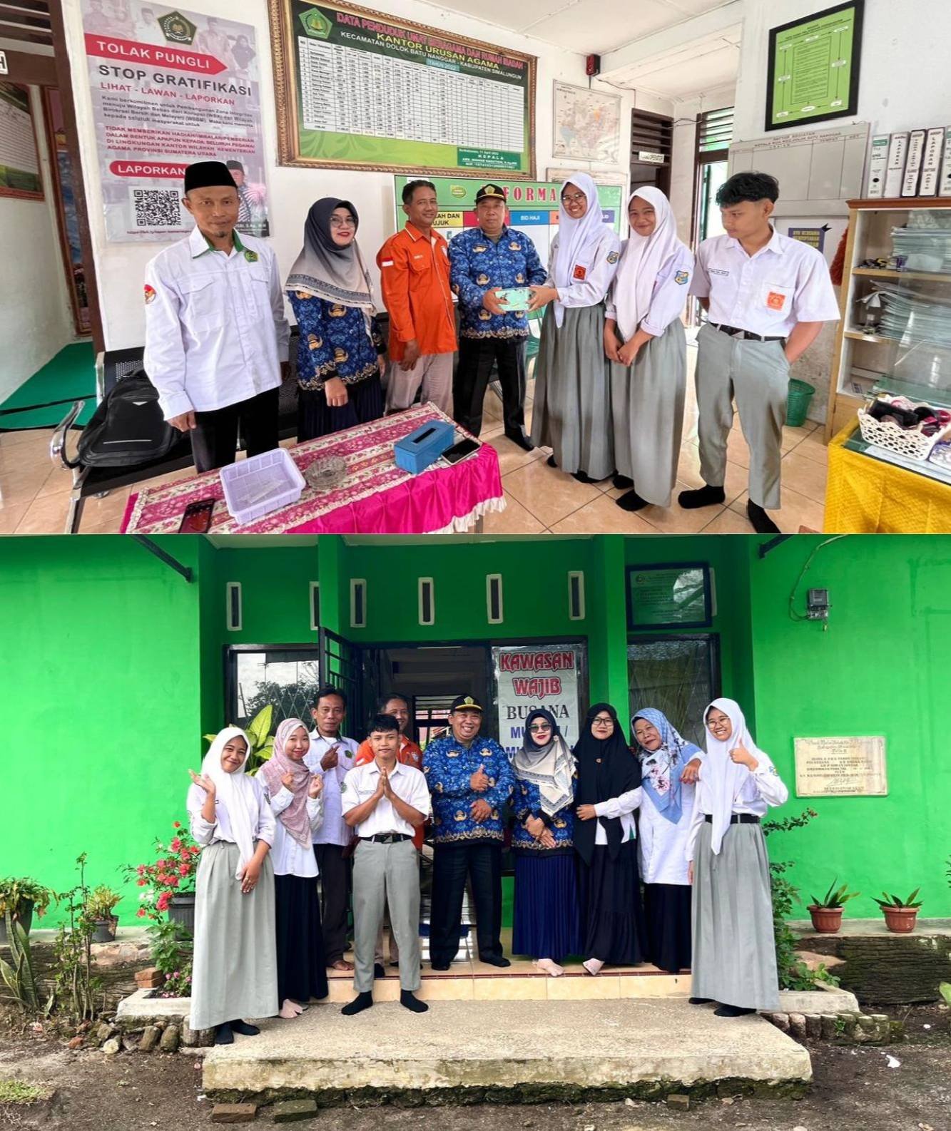 Pelepasan PKL Siswa SMK Pramarta oleh Plt. Ka. KUA Dolok Batunanggar