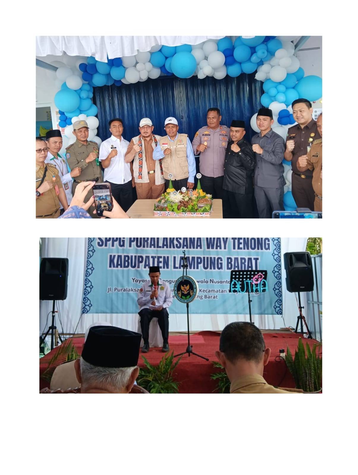 KUA WAY  TENONG hadiri dan Tinjau acara Peresmian Dapur Satuan Pelayanan Pemenuhan Gizi (SPPG) Program Makan Bergizi Gratis (MBG) 