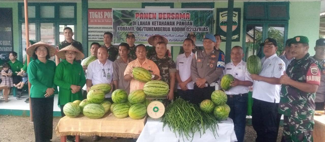 KUA Tuhemberua Dukung Koramil 06/Tuhemberua Sukseskan Program Ketahanan Pangan