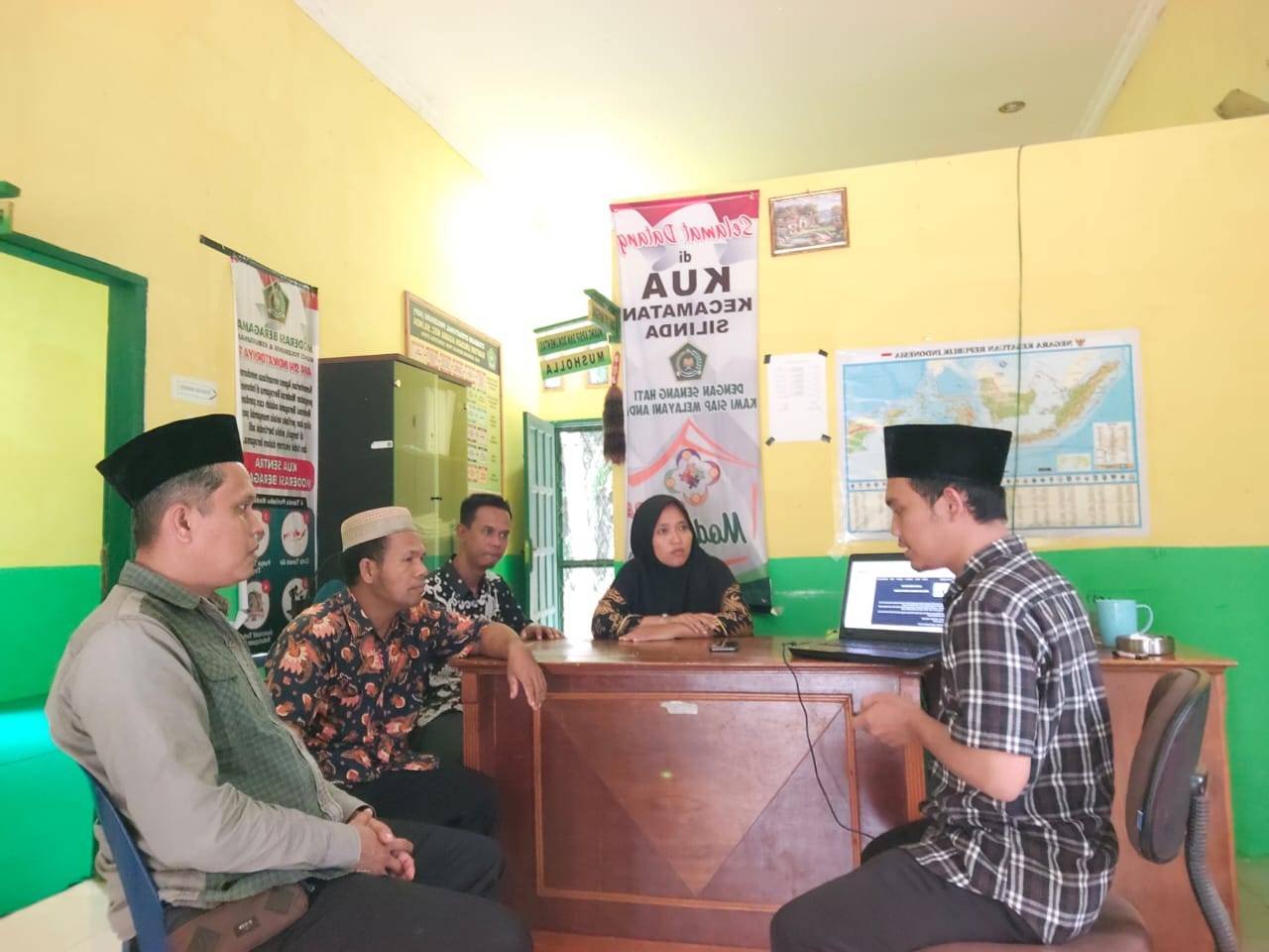 Penghulu dan PAI KUA Silinda Bahas Digitalisasi Wakaf dengan Aplikasi SIWAK