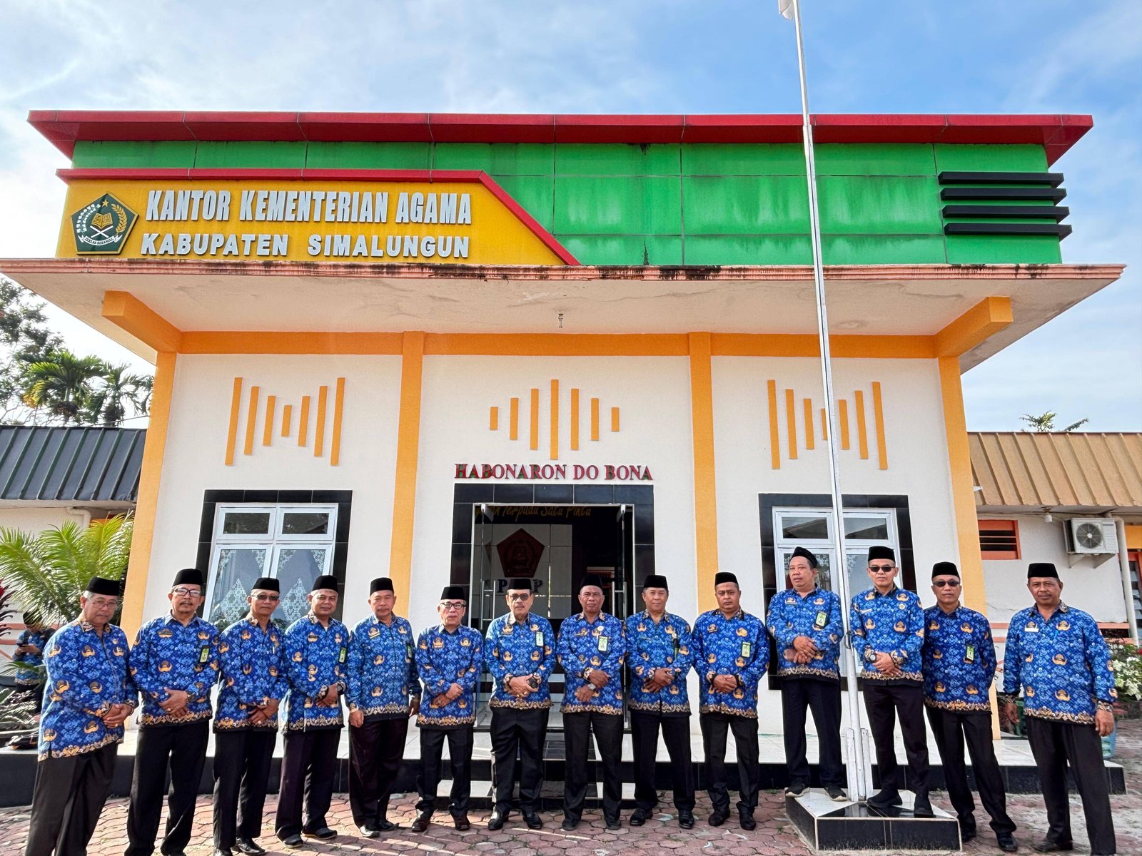 Ka. KUA Bosar Maligas Hadiri Upacara HKN di Kantor Kemenag Simalungun