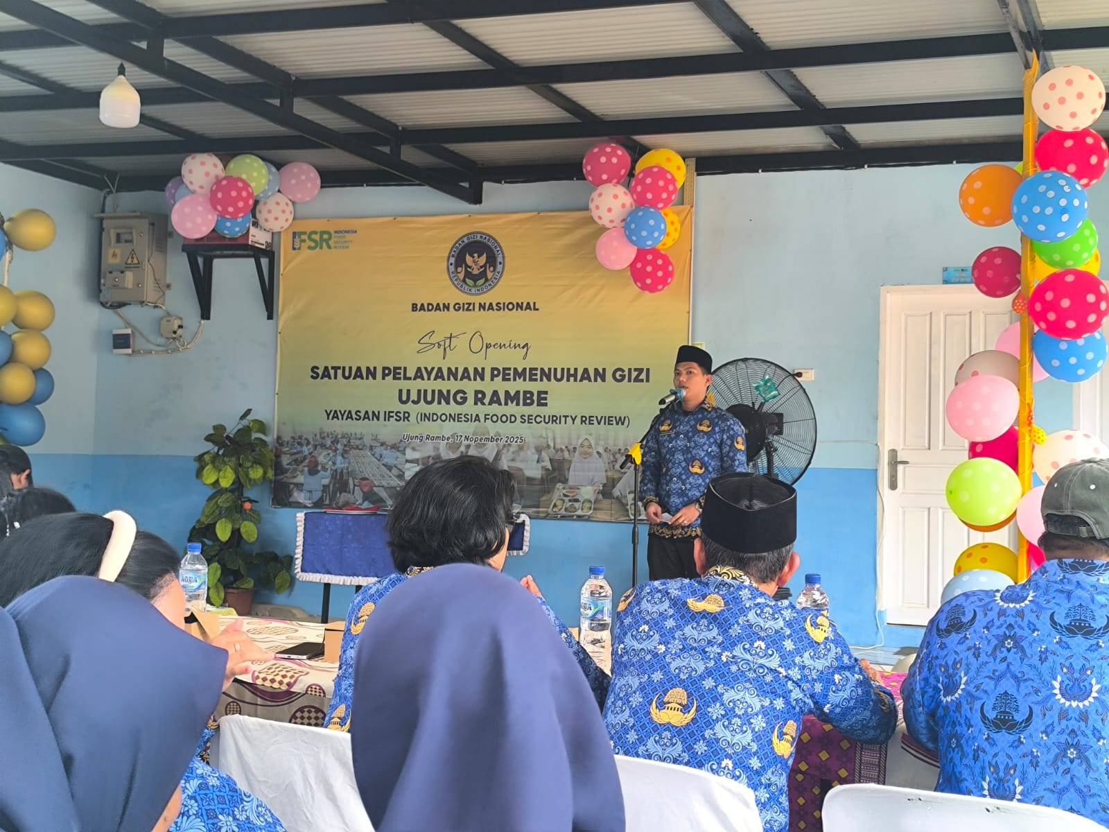 Penghulu KUA Bangun Purba Hadiri dan Bawakan Doa Peresmian Layanan Pemenuhan Gizi
