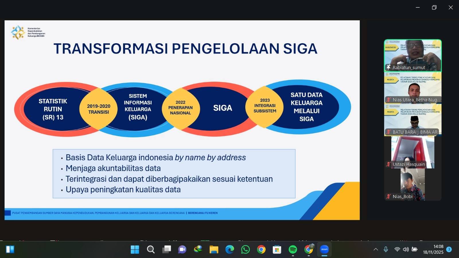 Penghulu KUA Tuhemberua Ikuti Pelatihan Teknis Pencatatan dan Pelaporan Program Bangga Kencana 2025 Angkatan II