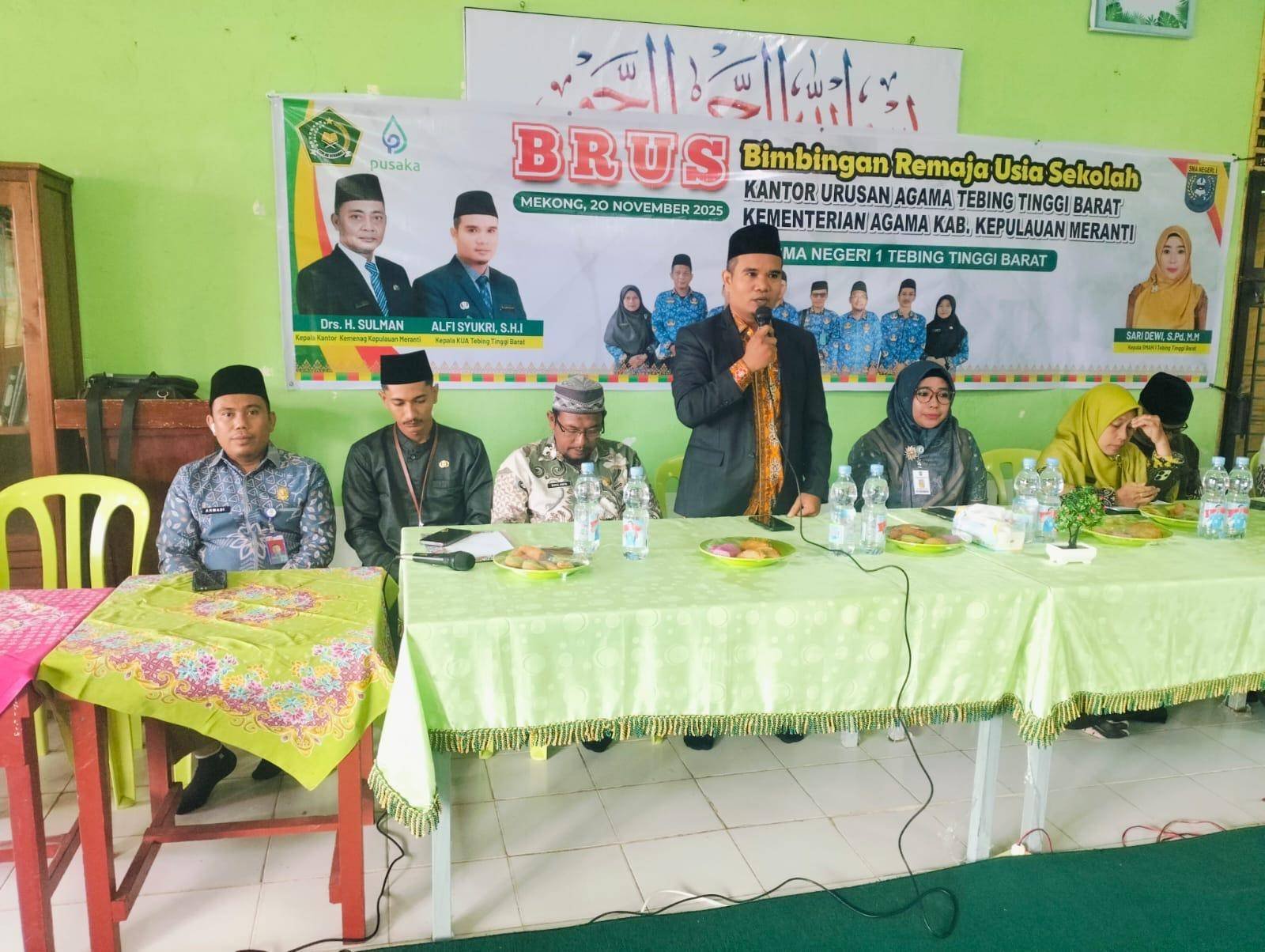 Edukasi Remaja: KUA Tebing Tinggi Barat Lakukan Bimbingan BRUS di SMA N 1