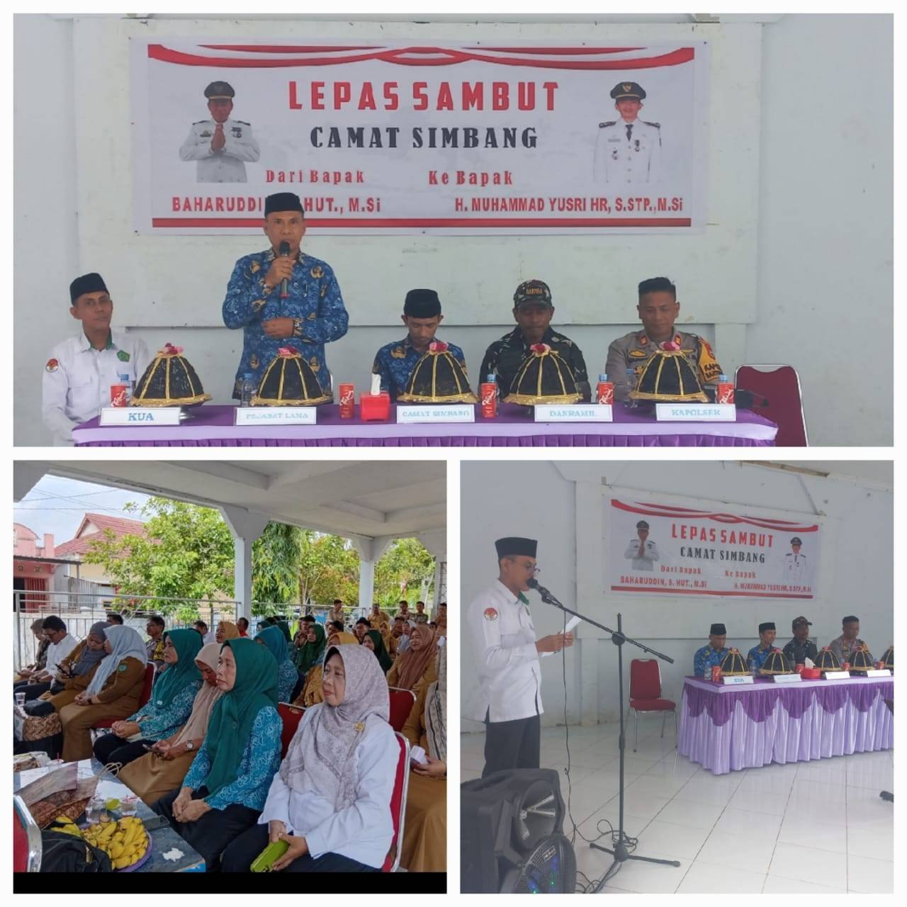 Kepala KUA Pimpin Doa dalam Acara Lepas Sambut Camat Simbang