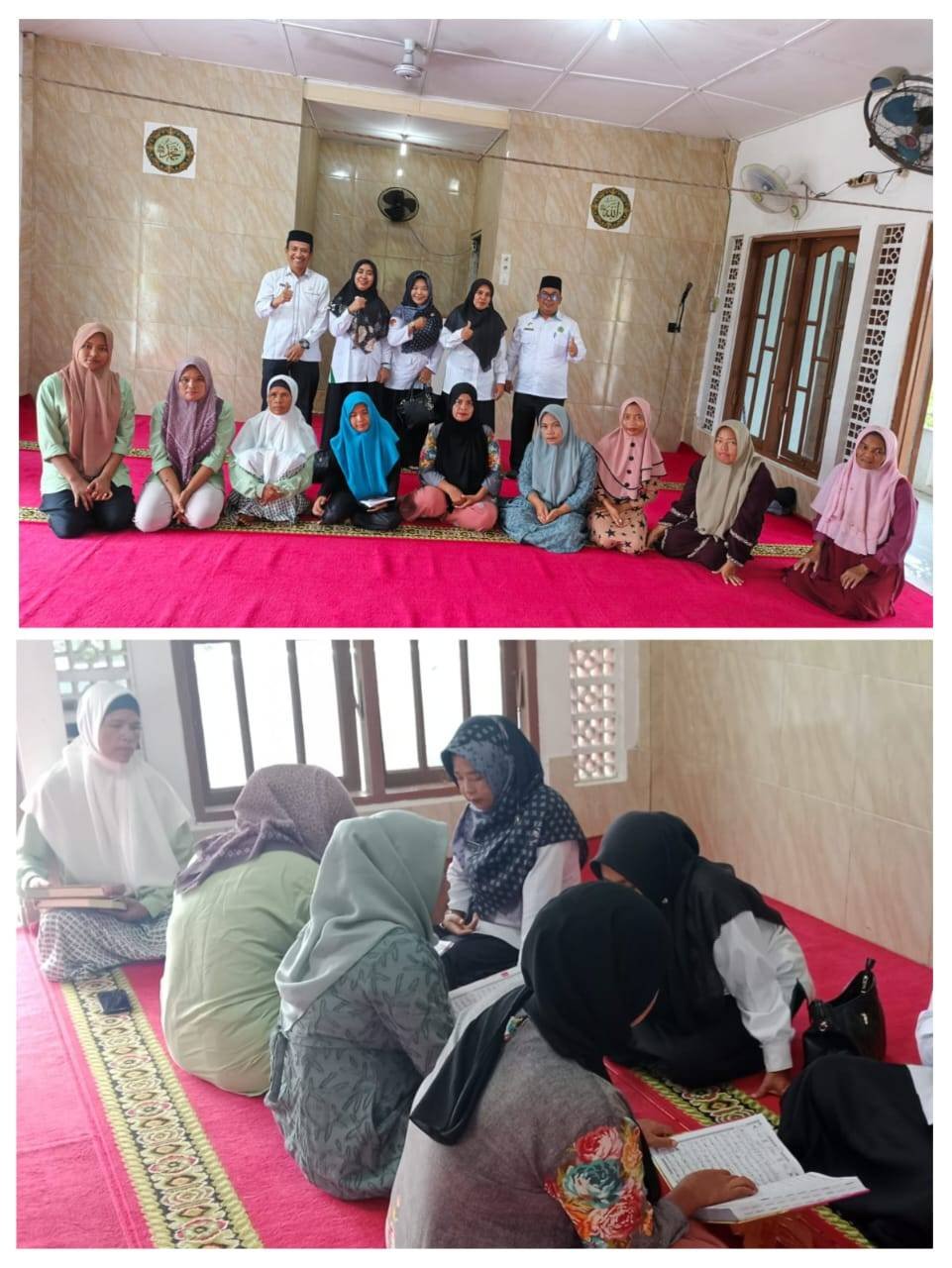 PAI KUA Binjai Barat Bimbing Gepeng Belajar Membaca Al-Qur’an, Suasana Haru Iringi Kegiatan