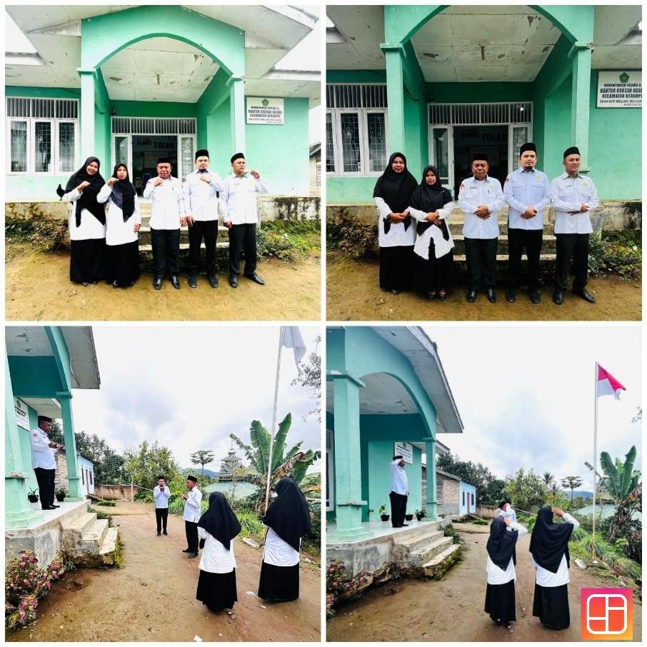 Peningkatan Layanan Jadi Fokus Utama KUA Berampu dalam Apel Pagi