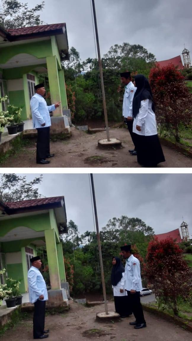 Ka KUA Siempat Nempu Tekankan Disiplin Kerja Jajaran Dalam Apel Pagi