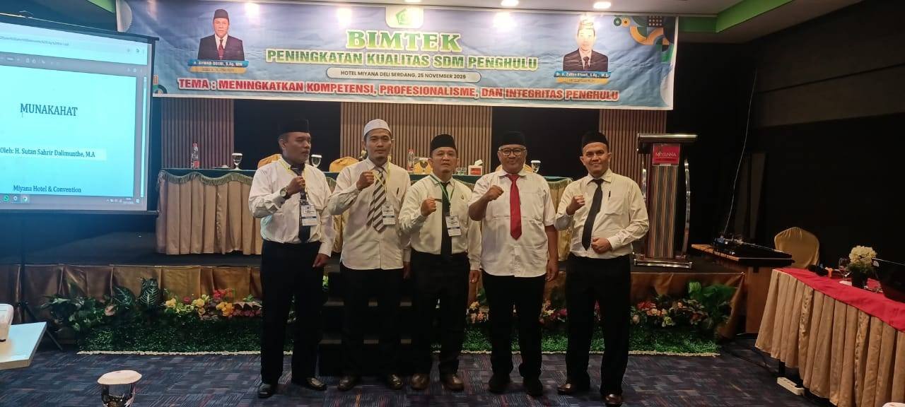 Kepala KUA Binjai Timur Hadiri Bimtek Peningkatan Kualitas SDM Penghulu