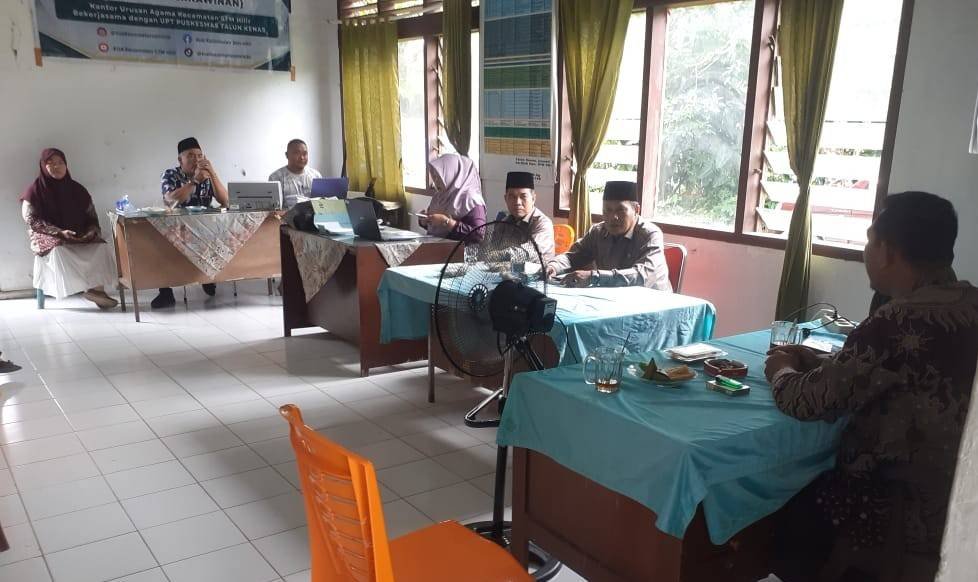KUA STM Hilir Gelar Rapat Koordinasi Kehumasan untuk Tingkatkan Pelayanan Informasi