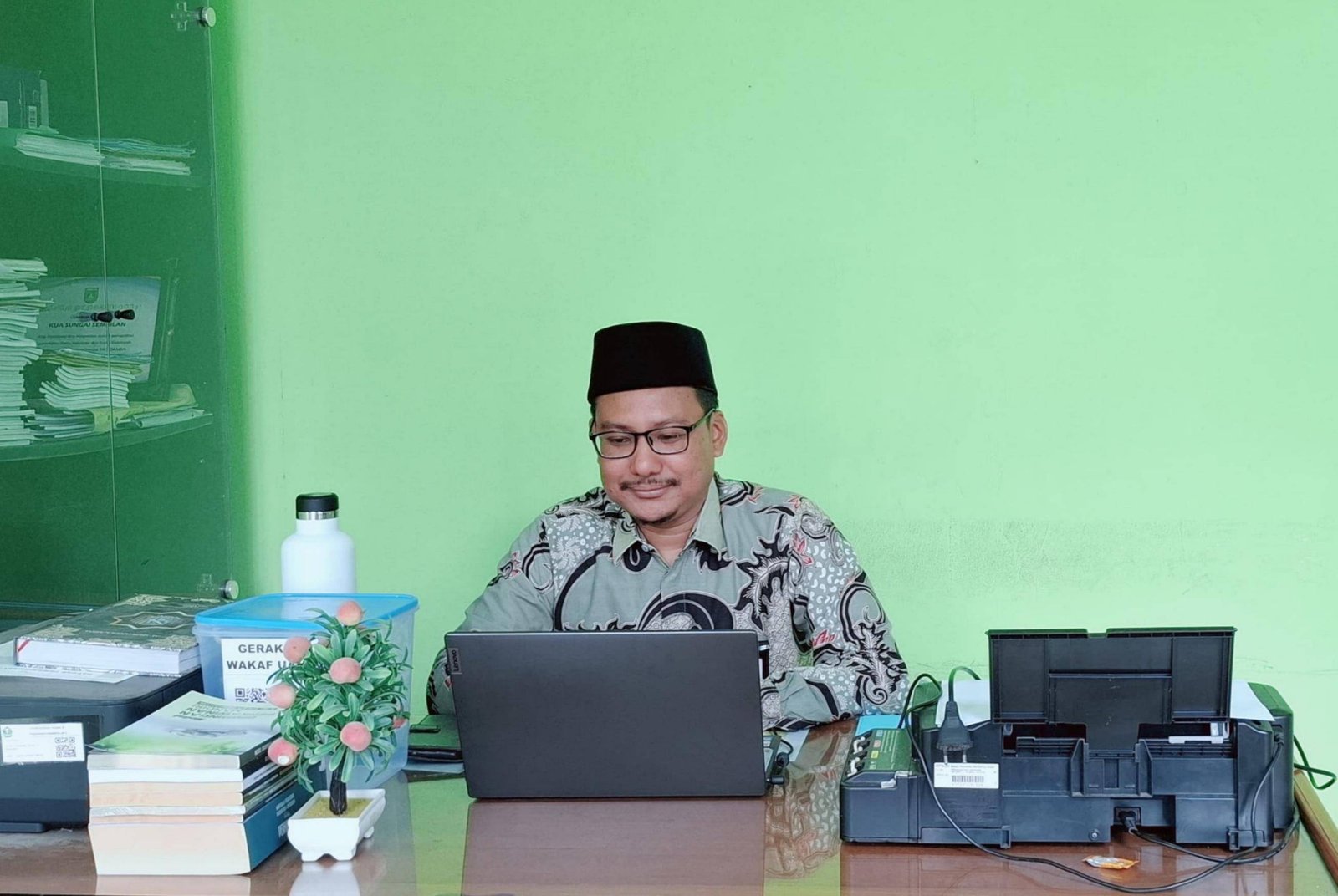 Plt. Kepala KUA Sungai Sembilan Ikuti Kegiatan PJJ Keluarga Sakinah