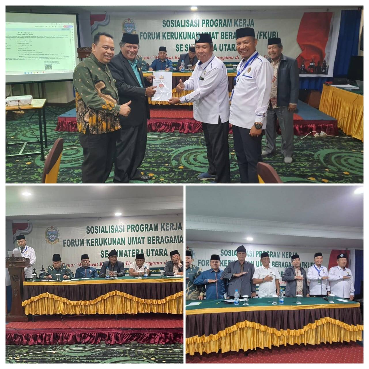 Ka KUA Salapian Hadiri Sosialisasi Program Kerja FKUB Se-Sumatera Utara