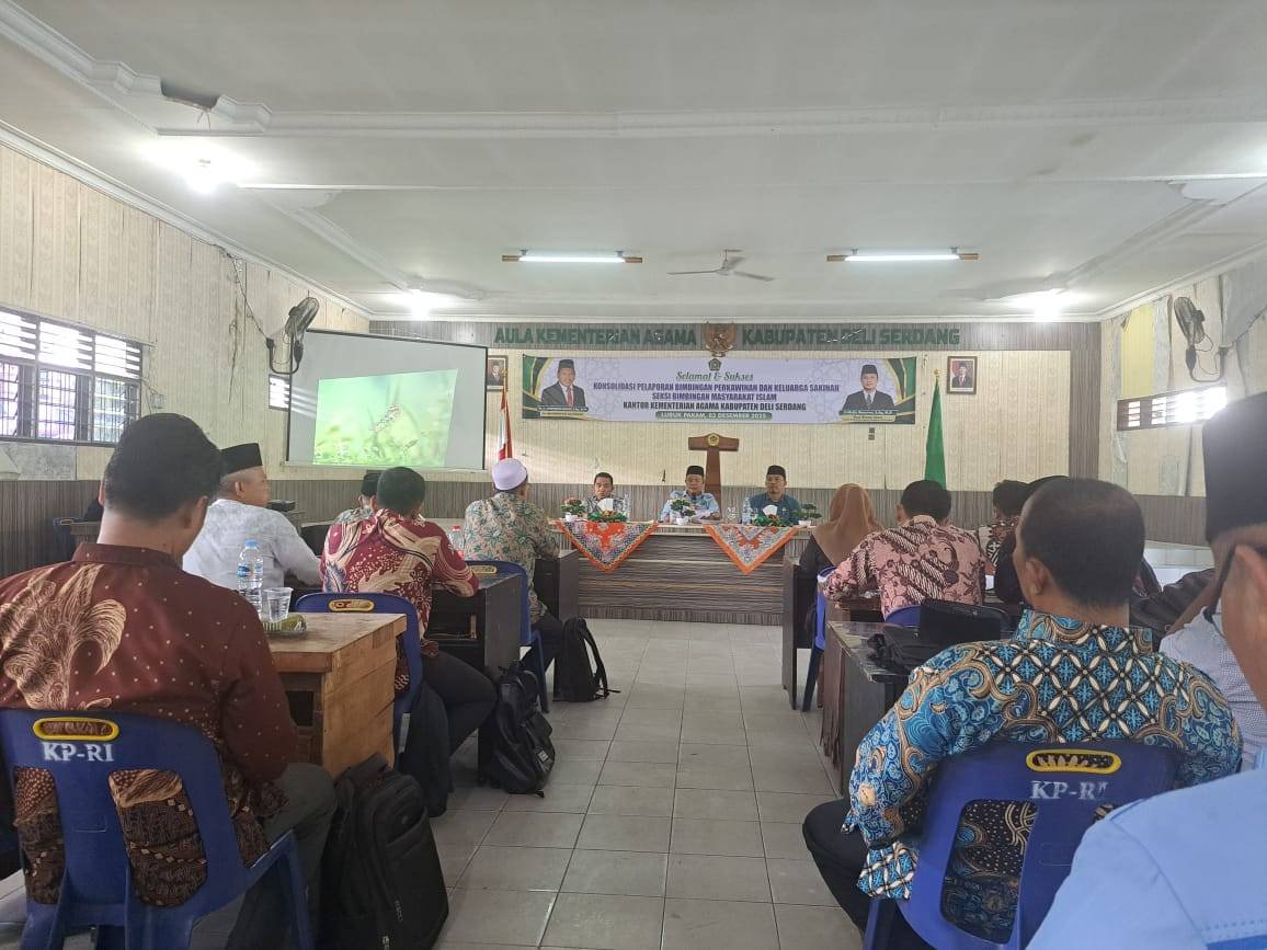 KUA Galang Ikuti Konsolidasi Pelaporan Bimwin Keluarga Sakinah dan Sosialisasi UU Haji dan Umrah