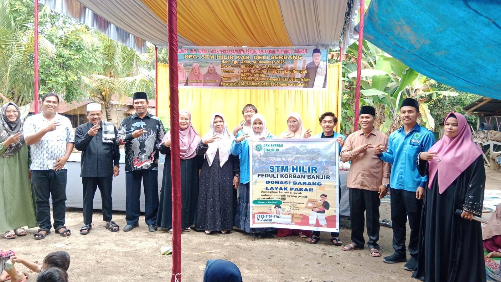 Kepala KUA STM Hilir Hadiri Pengajian Akbar Miftahul Jannah di Desa Lau Rempak