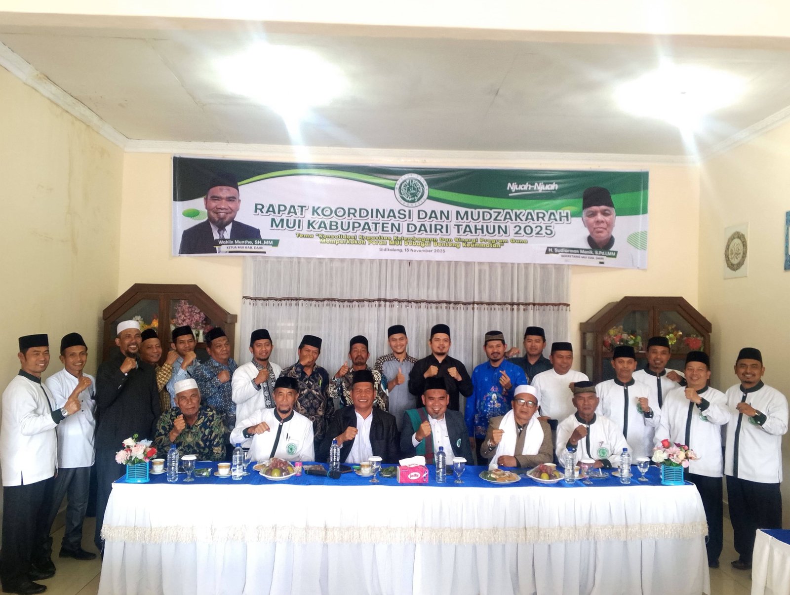 Perkuat Sinergi Keumatan, Plt. KUA Pegagan Hilir Hadiri Rakor dan Muzakarah MUI Kabupaten Dairi