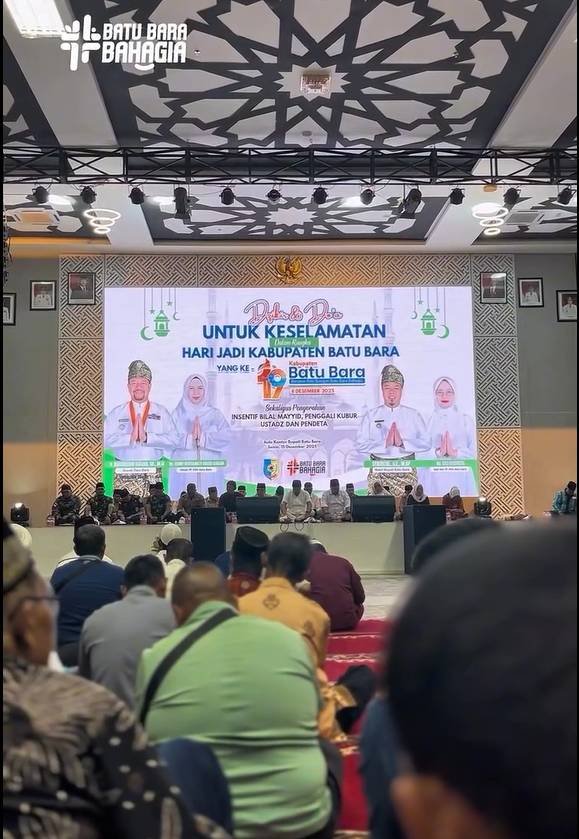 Penghulu KUA Lima Puluh Pimpin Zikir dan Doa Hari Jadi Batu Bara ke-19