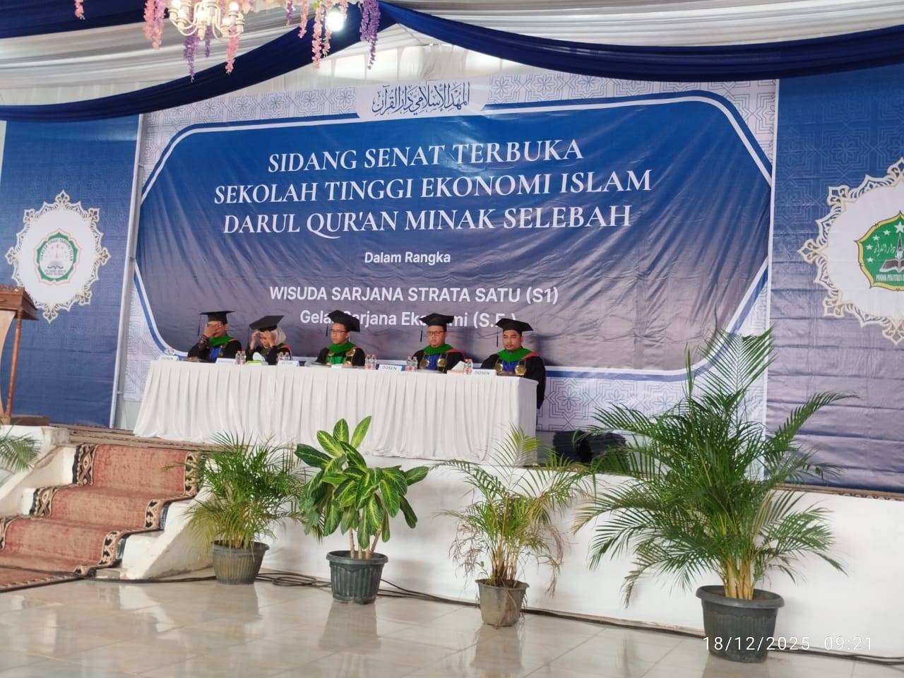 Kepala KUA Braja Selebah Hadiri Wisuda STEI Darul Qur'an Minak Selebah 