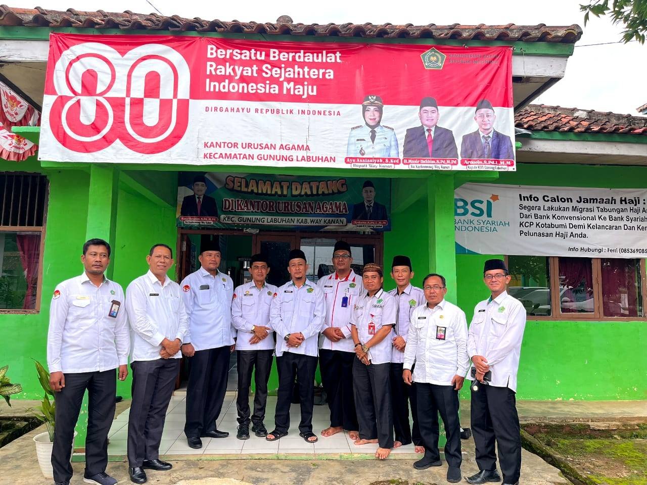 Kanwil Kemenag Lampung Lakukan Monitoring dan Membina KUA di Way Kanan 