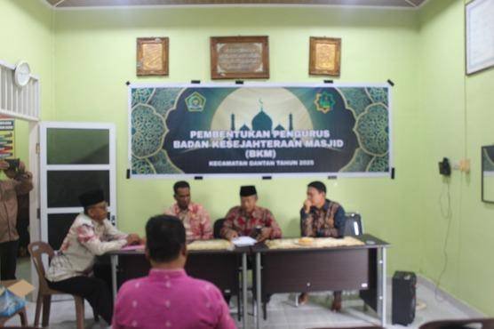 Ka. KUA Pimpin Pembentukan Pengurus BKM Kec. Bantan Periode 2026–2030 