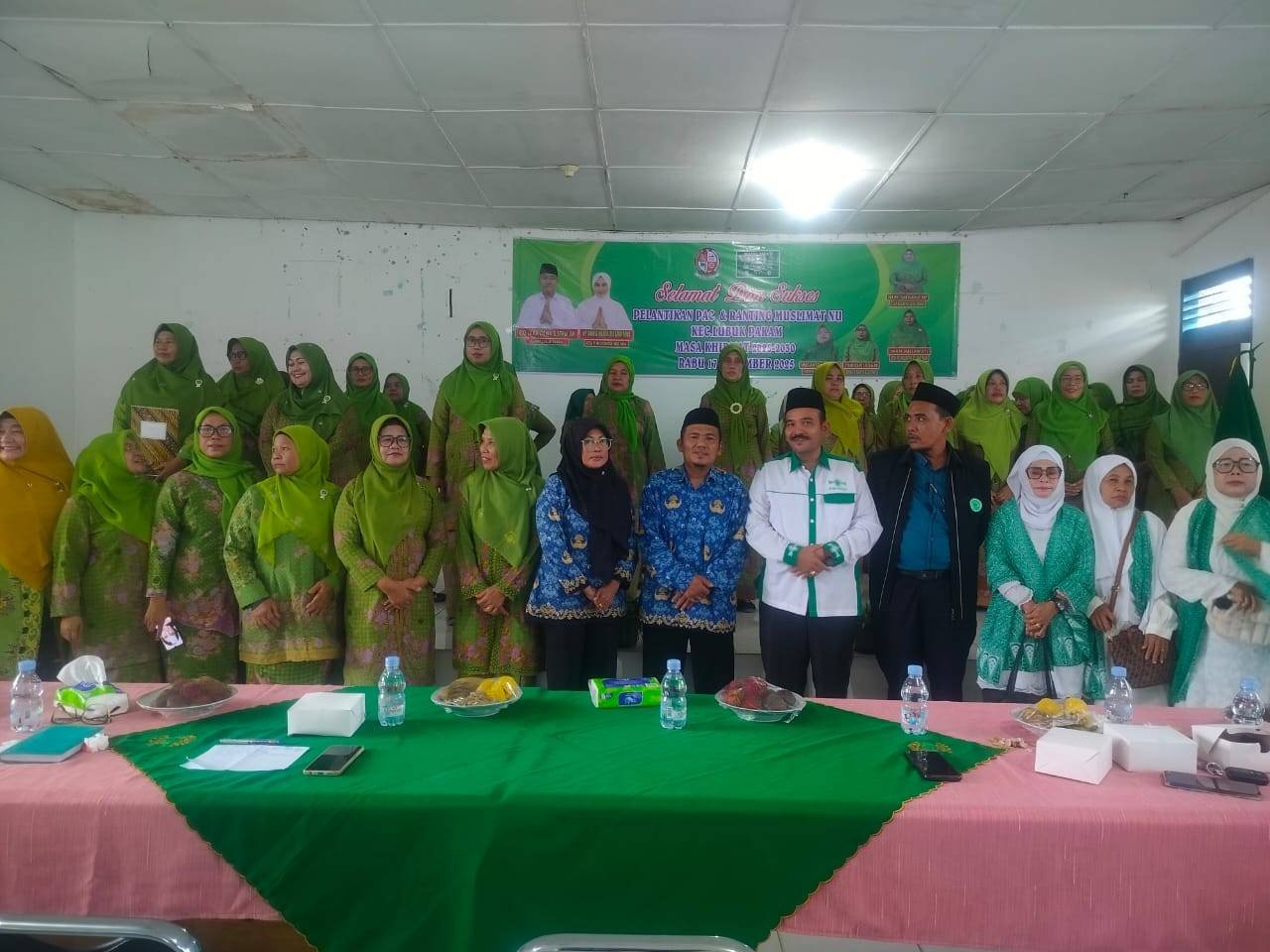 Kepala KUA Lubuk Pakam Hadiri Pelantikan PAC Muslimat NU