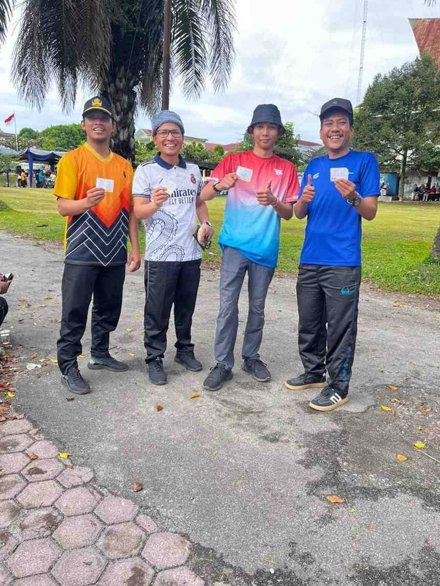 Semarak HAB Kemenag ke-80, CPNS Penghulu Simalungun Turut Meriahkan Gerak Jalan Bersama