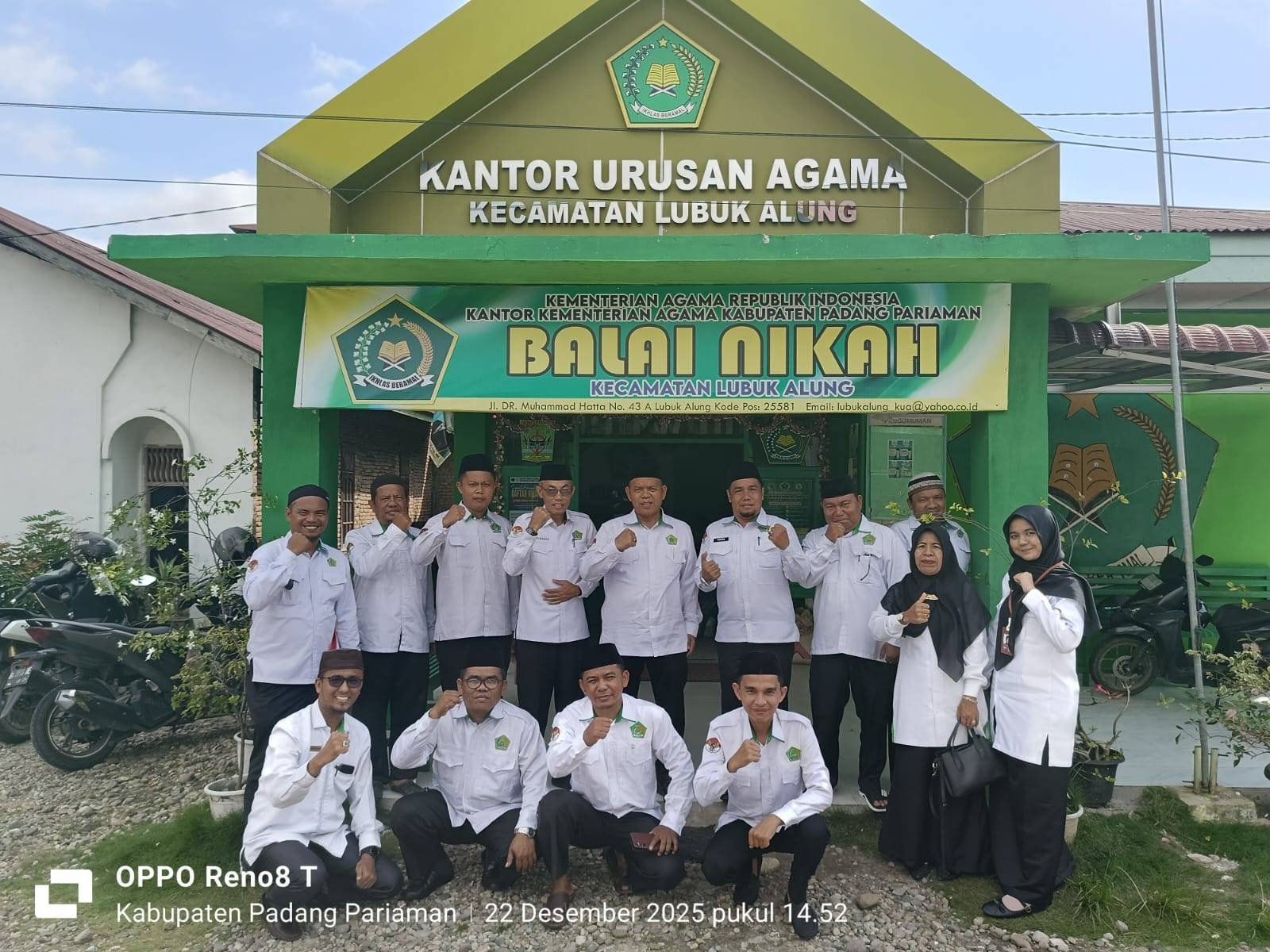 Kemenag Padang Pariaman Lakukan Monev ke KUA Lubuk Alung