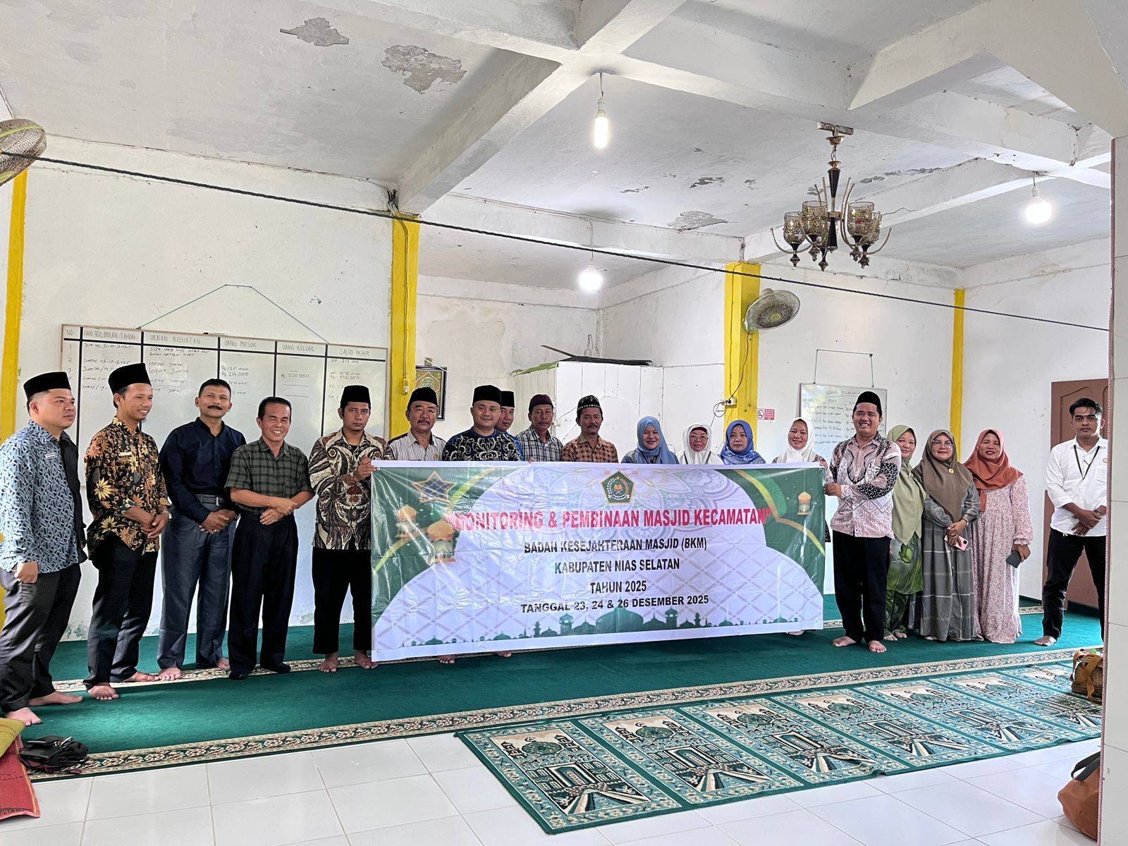 BKM Kabupaten Nias Selatan Laksanakan Monitoring dan Pembinaan Masjid Kecamatan