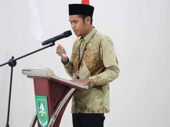 Penghulu KUA Pinggir Pimpin Doa Pengukuhan Forum Pembauran Kebangsaan Kecamatan Pinggir