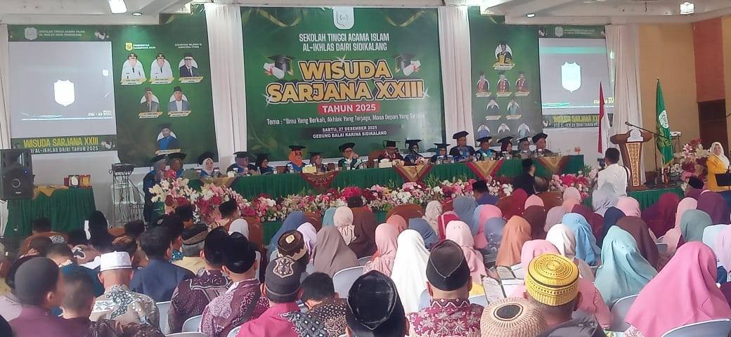 Kepala KUA Sidikalang Pimpin Kepanitiaan Wisuda ke-XXIII STAIS Sidikalang, 244 Mahasiswa Resmi Dilantik