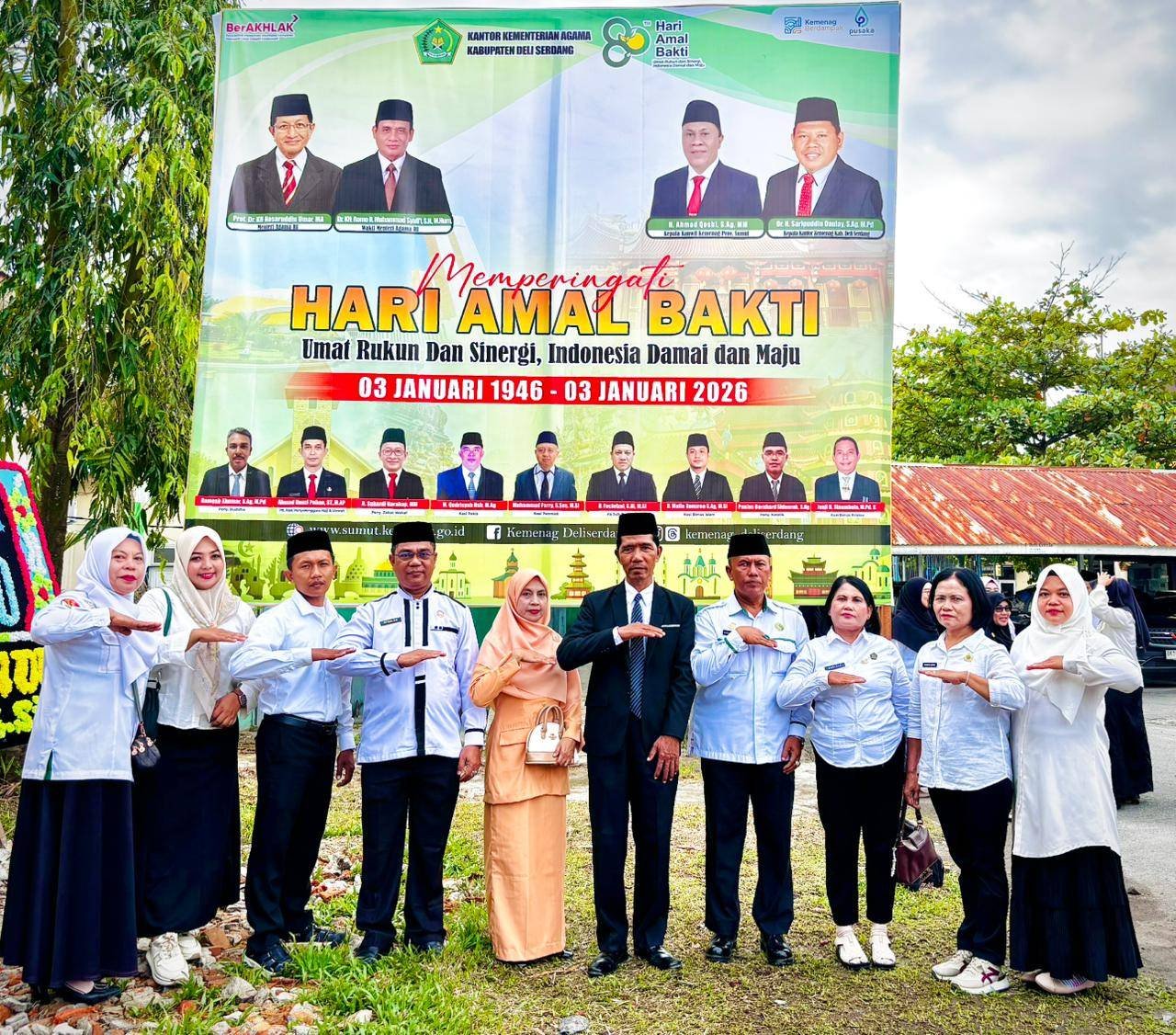 HAB ke-80 Kemenag RI: KUA Biru-Biru Teguhkan Komitmen Umat Rukun dan Bersinergi