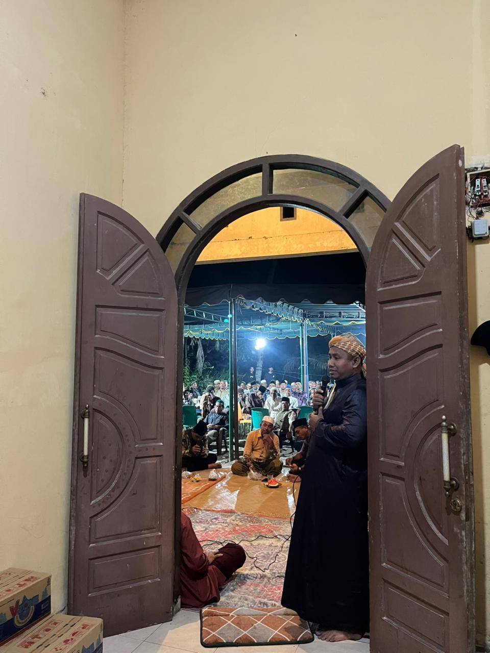 KUA Sei Kepayang Sampaikan Belasungkawa di Rumah Duka Penghulu KUA