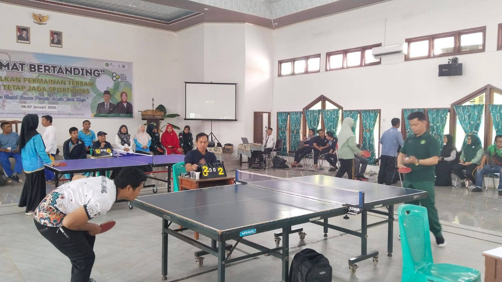 KUA Buana Pemaca Mengikuti Turnamen Tenis Meja HAB Ke-80