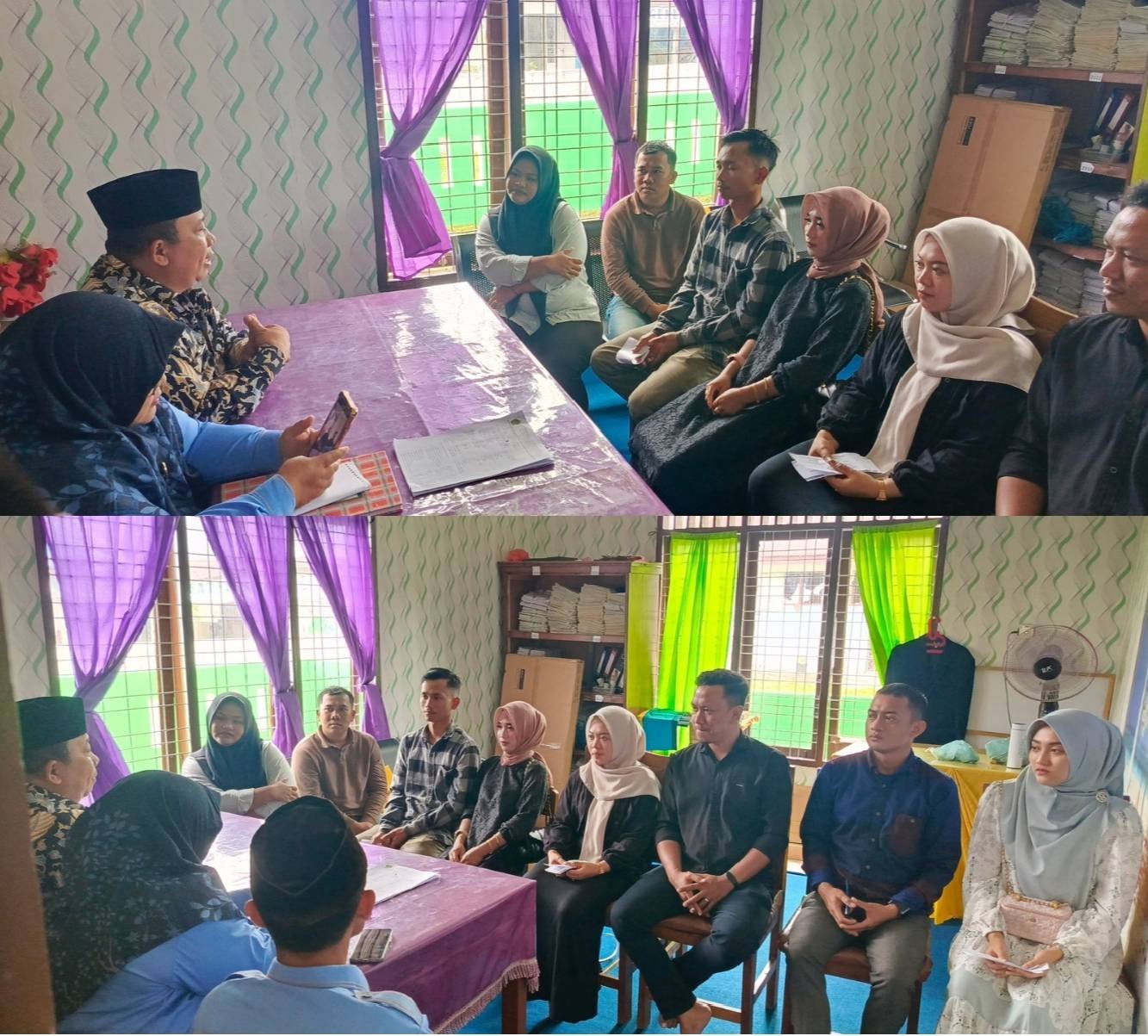 Ka. KUA Gunung Maligas Memberikan Bimbingan Pernikahan